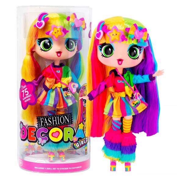 Decora Girlz 11" Sticker N Style Fashion Doll - Decora BRAND NEW - Picture 1 of 4